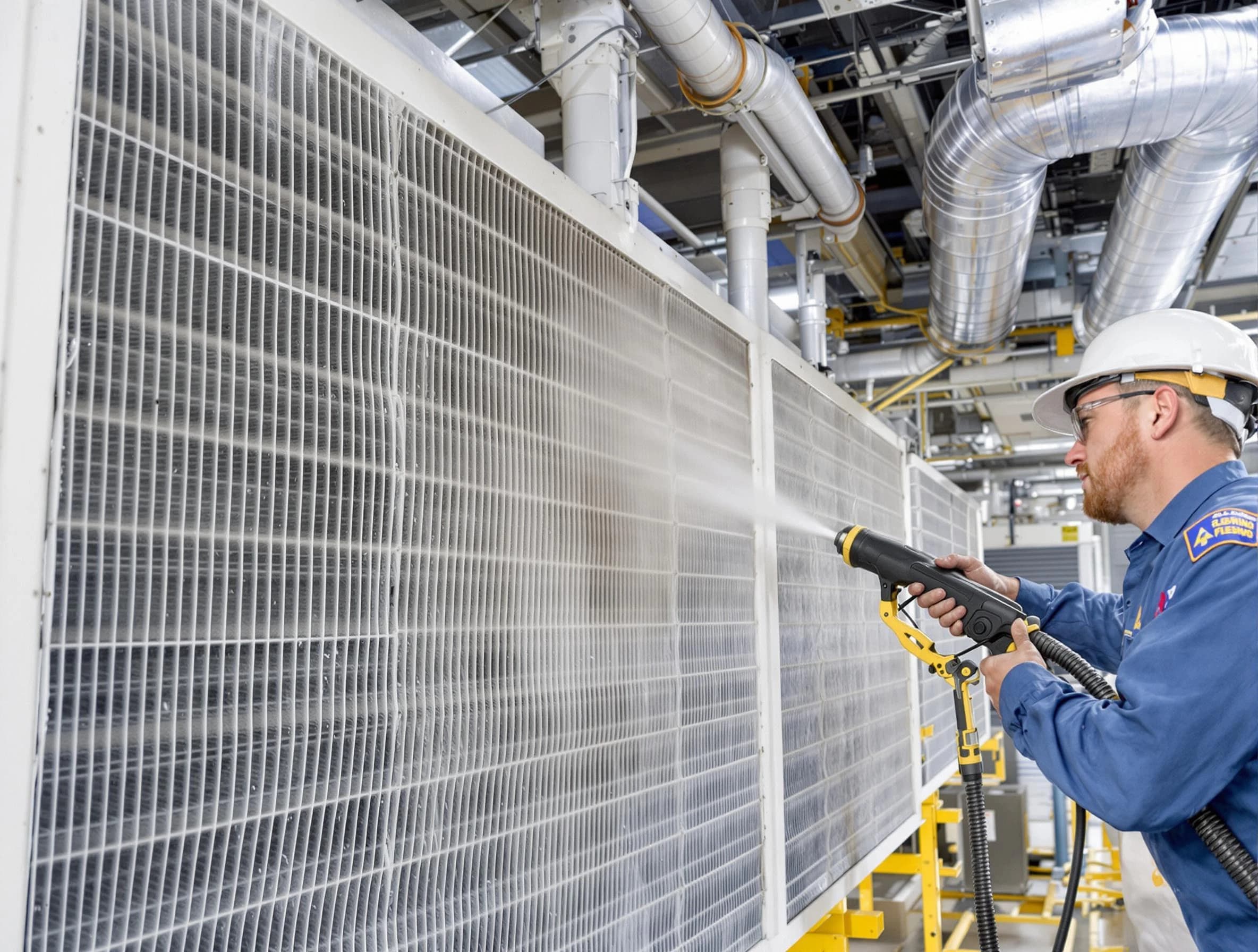 Professional commercial coil cleaning by Paradise Hills Air Duct Cleaning in Paradise Hills