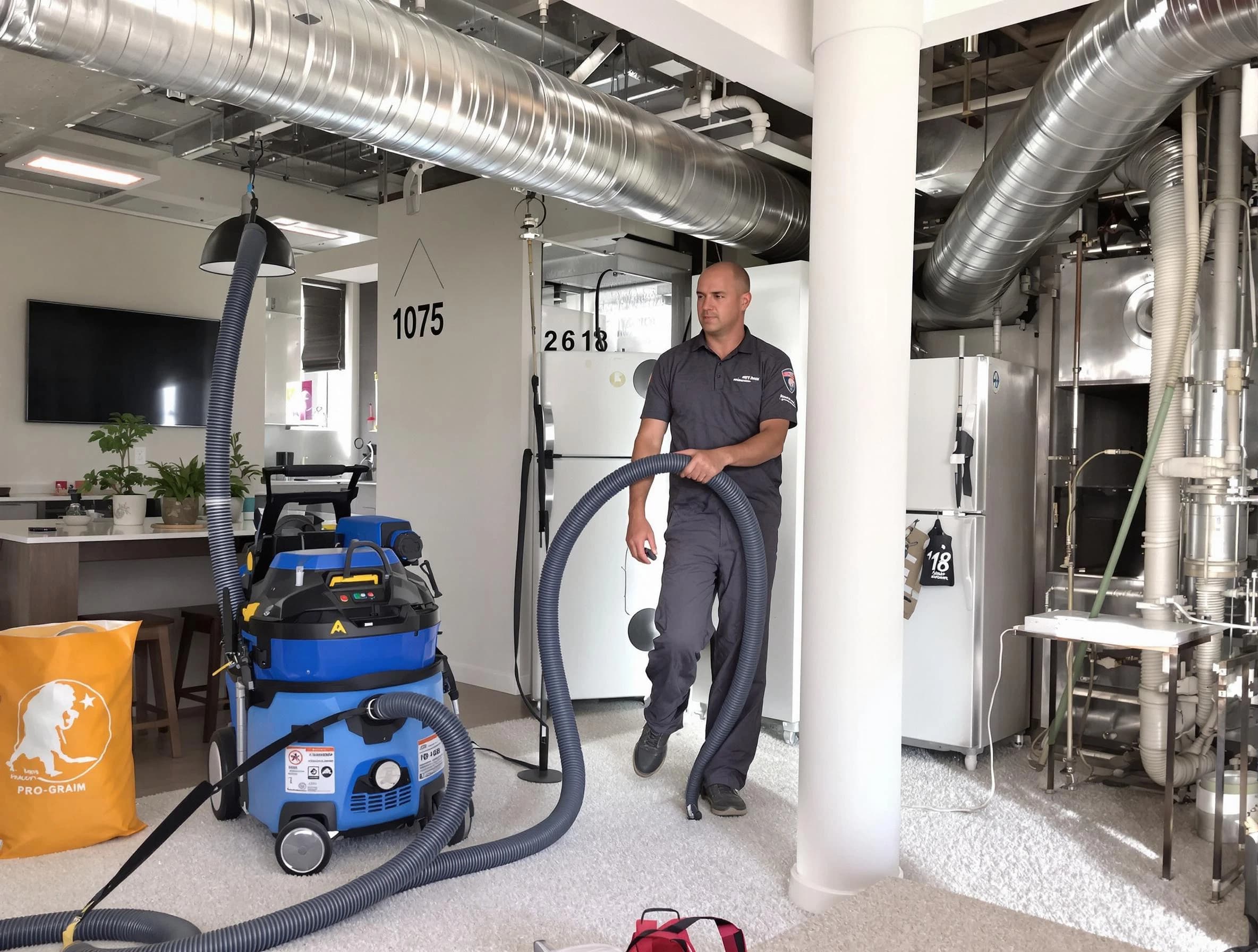 Paradise Hills Air Duct Cleaning expert performing detailed indoor duct cleaning for improved air quality in Paradise Hills