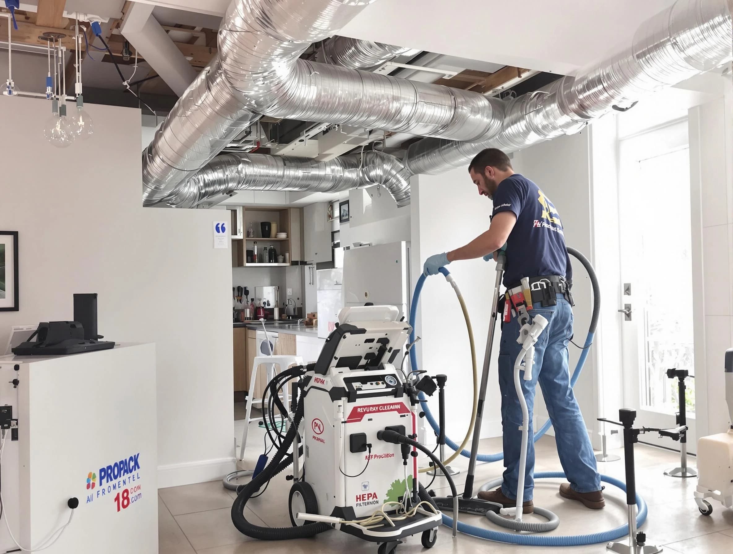 Paradise Hills Air Duct Cleaning technician performing advanced pure duct cleaning with specialized equipment in Paradise Hills