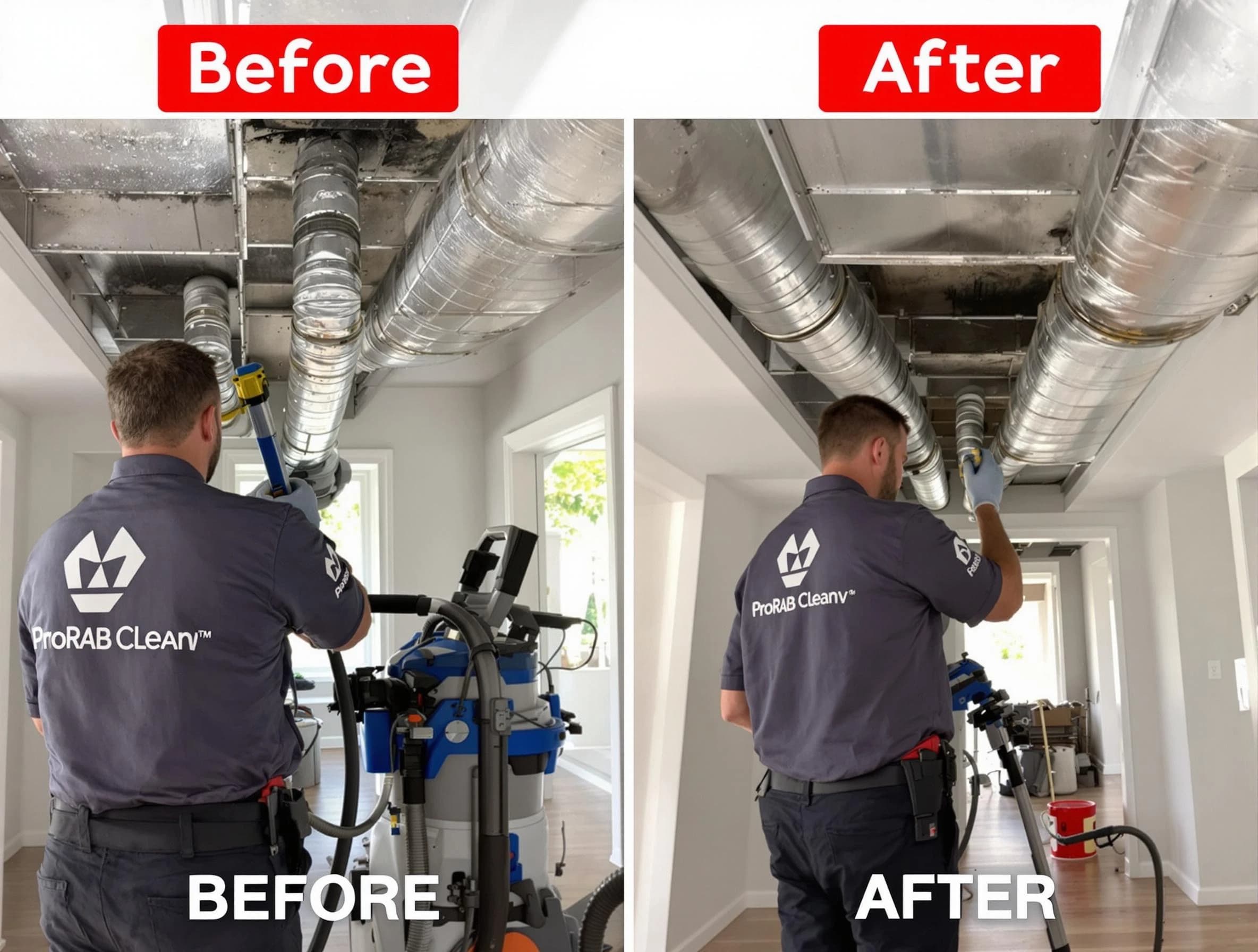 Paradise Hills Air Duct Cleaning expert performing thorough residential duct cleaning in a Paradise Hills home