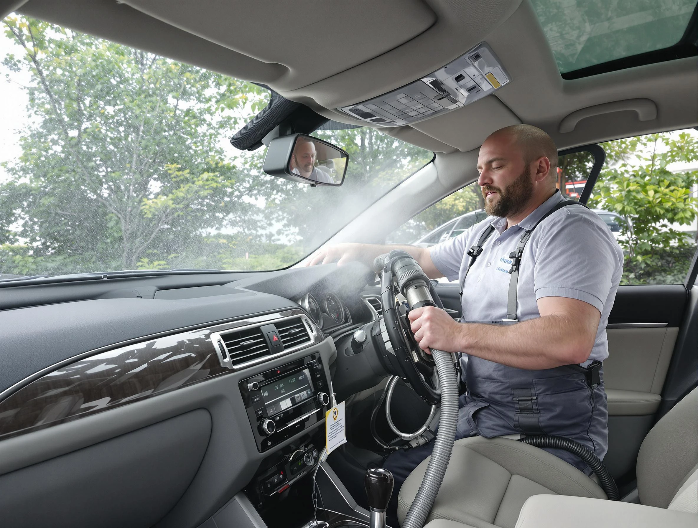 Paradise Hills Air Duct Cleaning specialist performing professional car duct cleaning in Paradise Hills