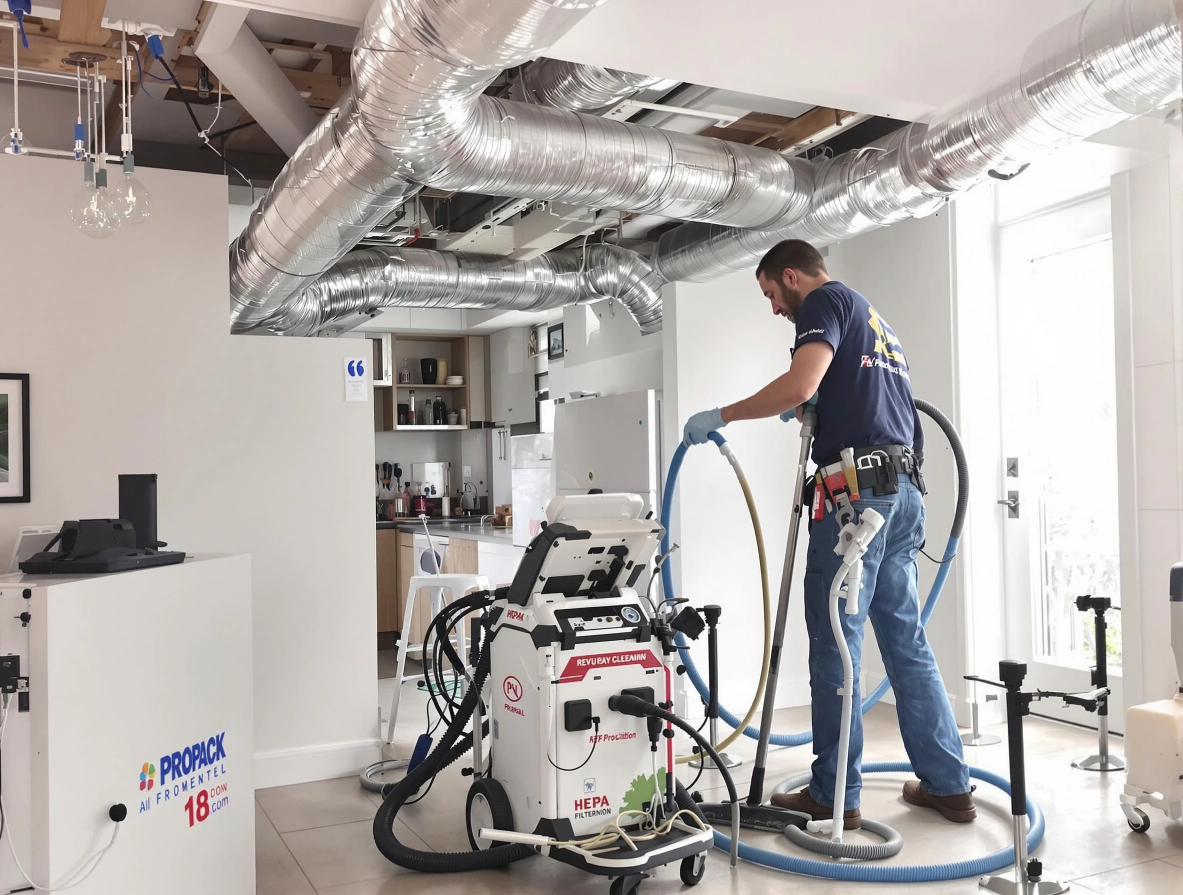 Paradise Hills Air Duct Cleaning technician performing advanced pure duct cleaning with specialized equipment in Paradise Hills